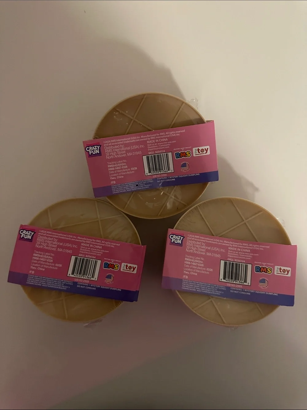 Rare Viral RMS Mystery Dumplings- Purple Holographic-Set of 3